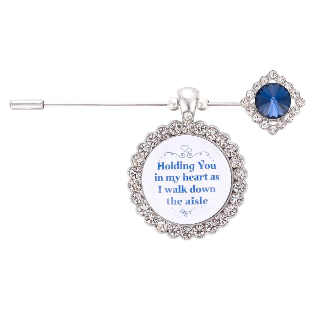 5498 Something Blue Gift for Bride Bouquet Charms for Wedding Memory